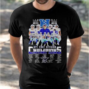 Cowboys 2023 NFC East Division Champions Signatures Shirt