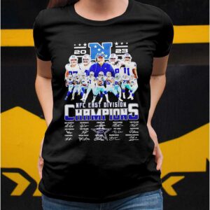 Cowboys 2023 NFC East Division Champions Signatures Shirt11