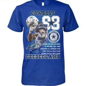 Cowboys 88 Ceedee Lamb Career Highlights And Awards Signatures Shirt