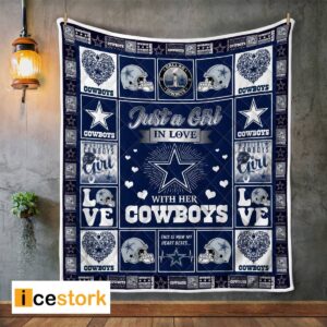 Cowboys Just A Girl In Love With Her Cowboys Blanket