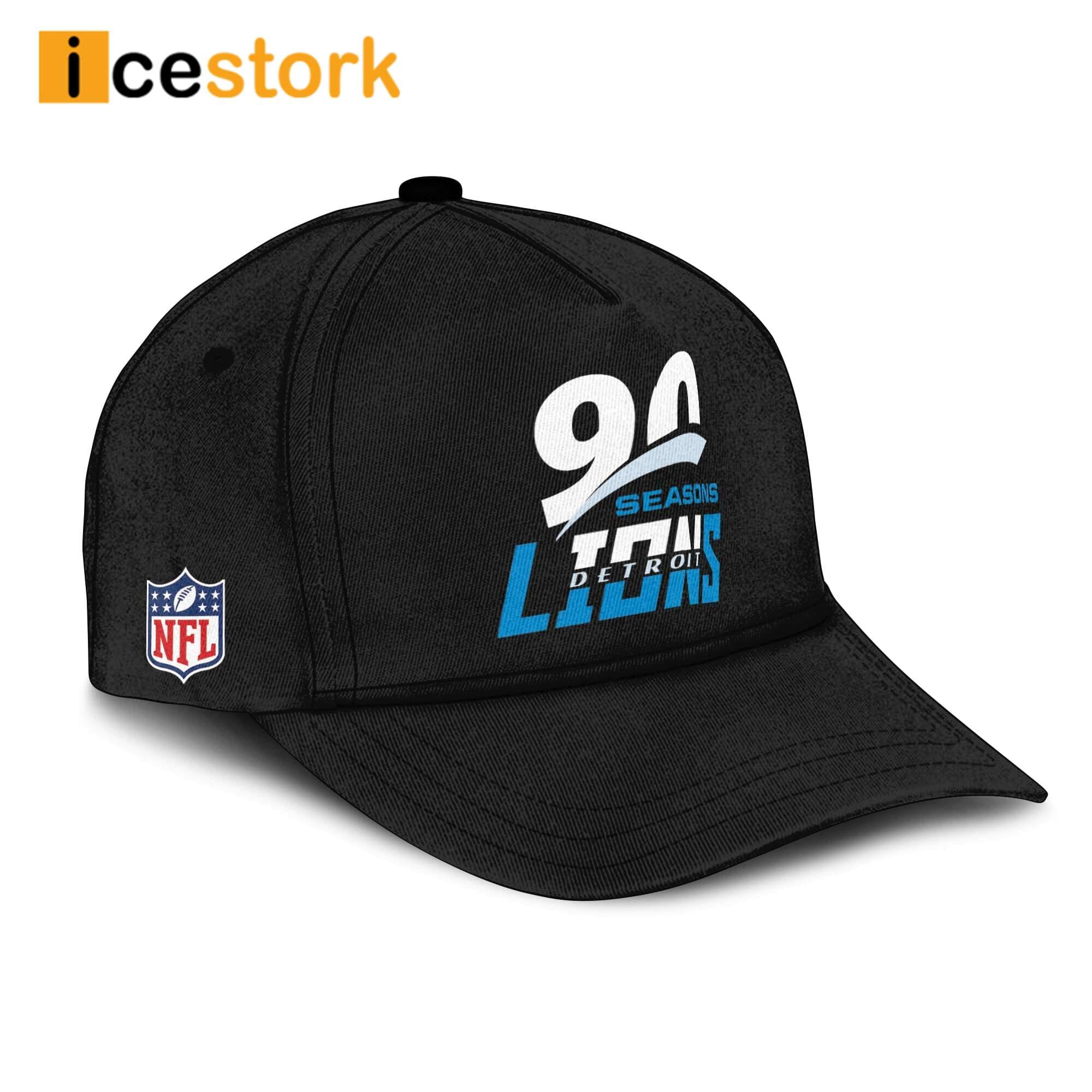 Detroit Lions 90th Season Black Cap