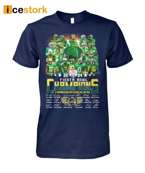 Ducks 2024 Fiesta Bowl Champions Shirt