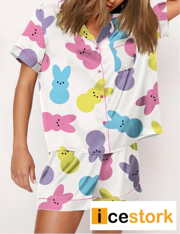 Easter Bunny Peeps Short Pajama Set