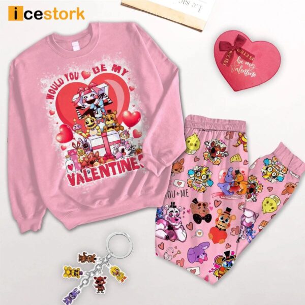 Five Night At Freddy’s Would You Be My Valentine Pajamas Set