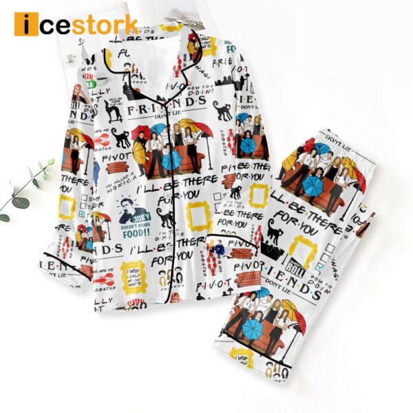 Friends I’ll Be There For You Button Down Pajamas Set