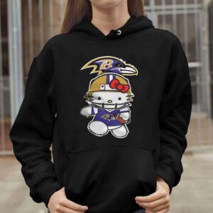 Hello Kitty Baltimore Ravens Shirt