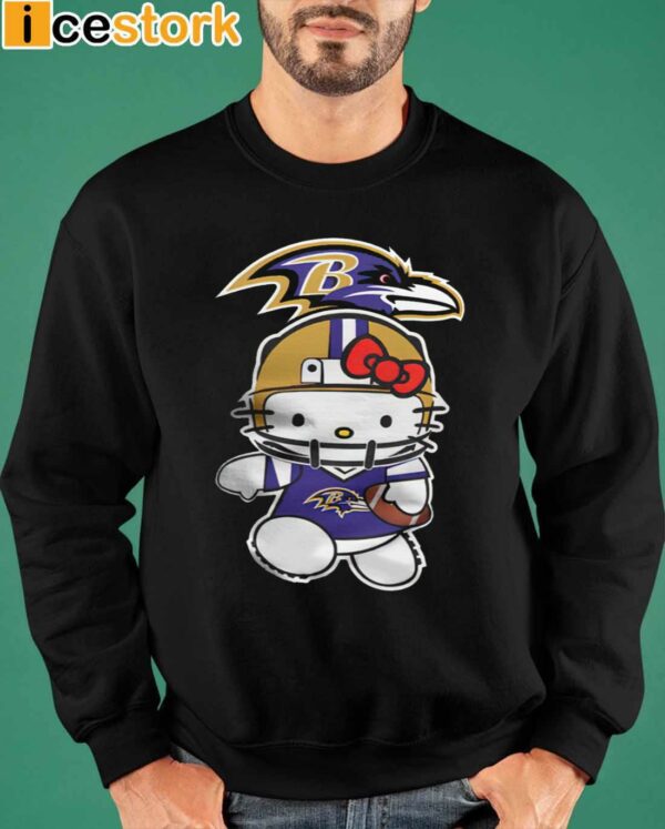 Hello Kitty Baltimore Ravens Shirt