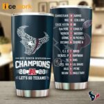 Houston Texans 2023 AFC South Division Champions Let’s Go Texans Tumbler