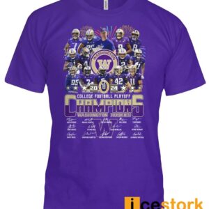 Huskies 2024 College Football Playoff Champions Signature Shirt