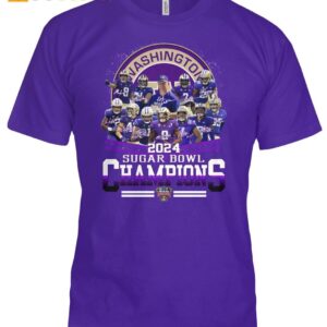 Huskies 2024 Sugar Bowl Champions Signature Shirt