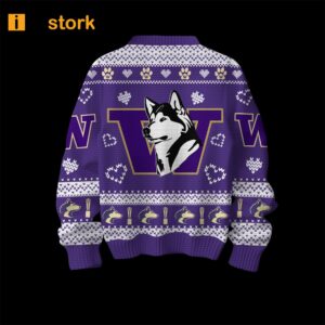 Huskies Real Dawgs Wear Purple Ugly Sweater