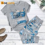 Detroit Lions I Run On Coffee And My Lions Pajamas Set