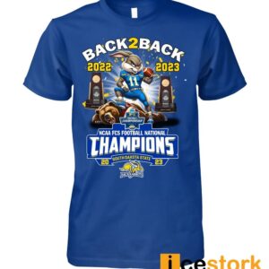 Jackrabbits Back 2 Back 2022 2023 NCAA FCS Football National Champions Shirt