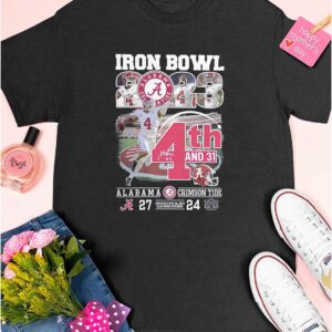 Jalen Milroe Iron Bowl 2023 4th And 31 Crimson Tide 27 24 Auburn Shirt