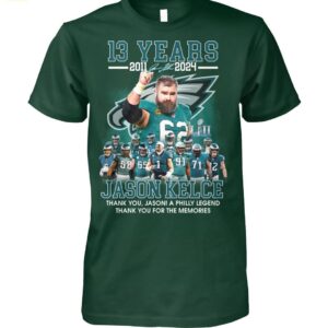 Jason Kelce Thank You Jason A Philly Legend Thank You For The Memories Shirt