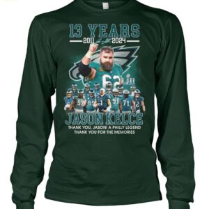 Jason Kelce Thank You Jason A Philly Legend Thank You For The Memories Shirt