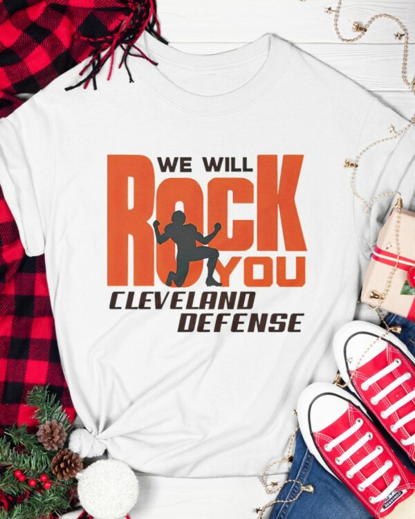 Joe Flacco We Will Rock You Cleveland Browns Defense Shirt
