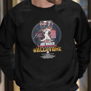 Joe Mauer Minnesota Twins 2004 2018 2024 Baseball Hall Of Fame Shirt