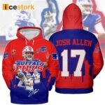 Josh Allen 17 Buffalo 3D Printed Hoodie