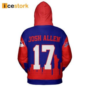 Josh Allen 17 Buffalo 3D Printed Hoodie