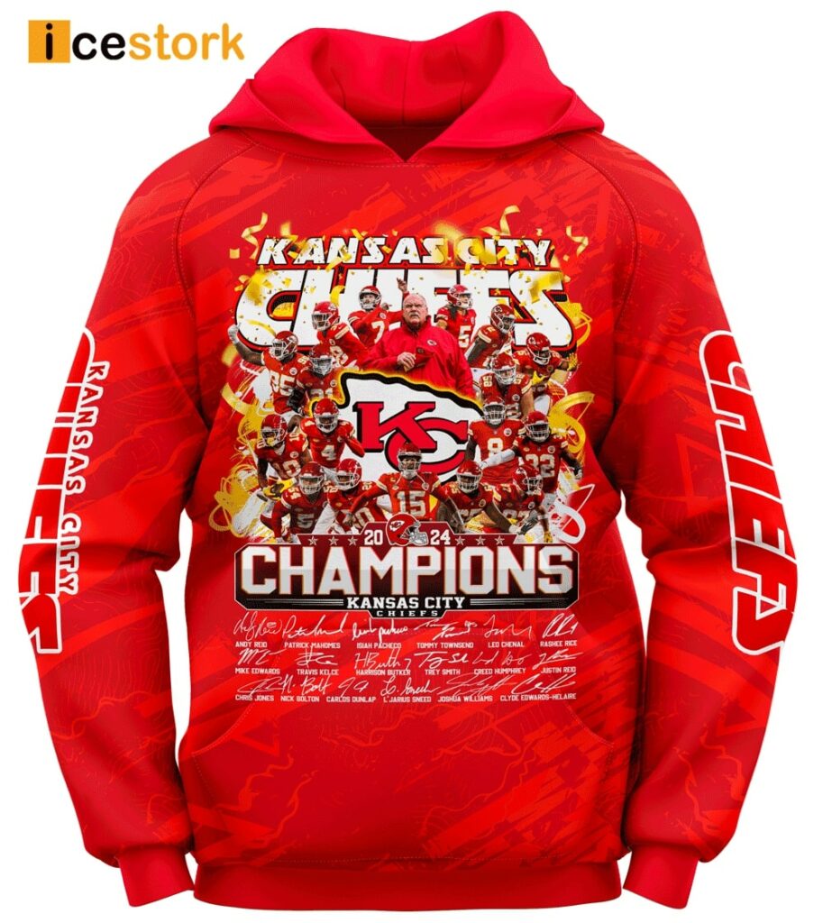 Kansas City 2024 Champions 3D Hoodie Icestork