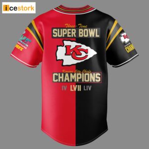 Kansas City Chiefs Champions Super Bowl LVII Baseball Jersey