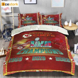 Kansas City Chiefs Champions Super Bowl LVII Bedding Set