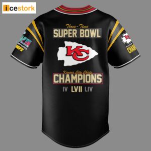 Kansas City Chiefs Super Bowl LVII Baseball Jersey