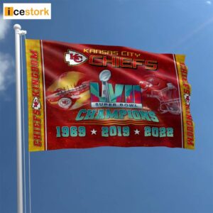 Kansas City Chiefs Super Bowl LVII Champions Flag