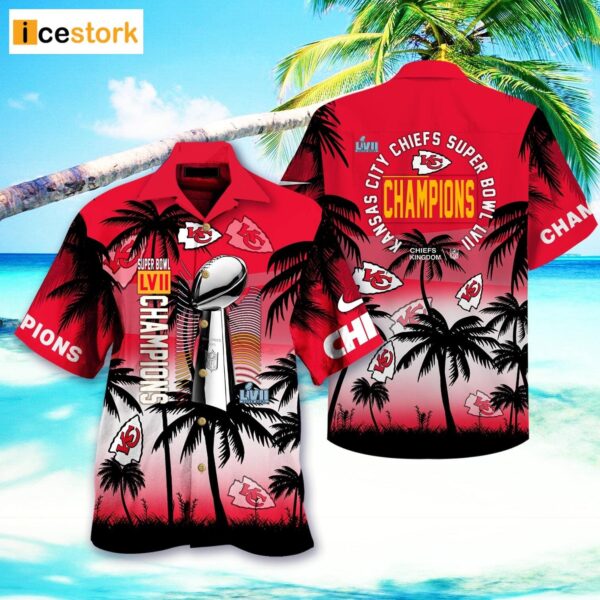 Kansas City Chiefs Super Bowl LVII Champions Hawaiian Shirt