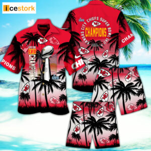 Kansas City Chiefs Super Bowl LVII Champions Hawaiian Shirt