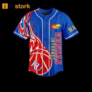 Kansas Jayhawk Rock Chalk Jayhawk Baseball Jersey