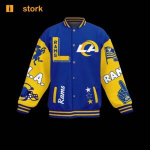 LA Rams Rams House Baseball Jacket