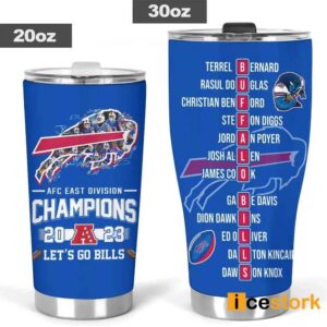 Let's Go Bills AFC East Division Champions Tumbler