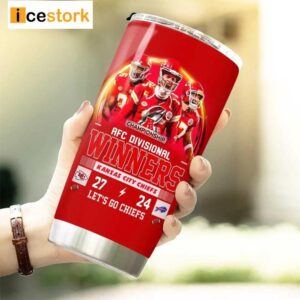 Let's Go Chiefs AFC Divisional Winners Tumbler