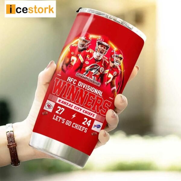 Let’s Go Chiefs AFC Divisional Winners Tumbler