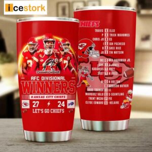 Let's Go Chiefs AFC Divisional Winners Tumbler 3