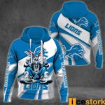 Lions Bugs Bunny Custom Name 3D Hoodie