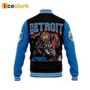 Lions Playoff 2023 NFC North Champions Baseball Jacket