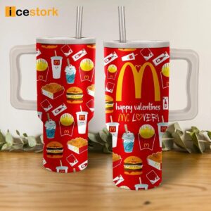 McDonald's Happy Valentines Mc Lover 40oz Stanley Tumbler