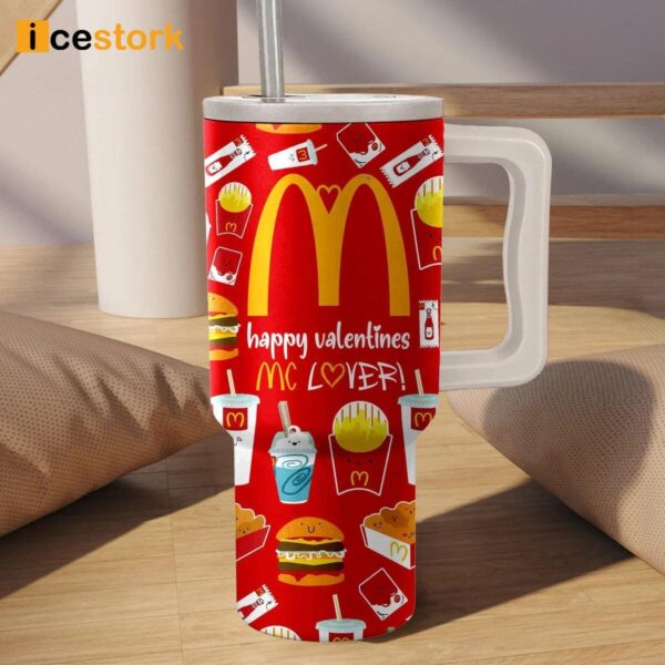 McDonald’s Happy Valentines Mc Lover 40oz Stanley Tumbler