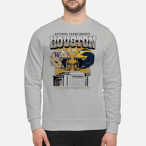 Michigan Vs Washington Huskies National Championship Game Head to Head Stadium Shirt