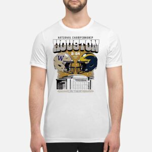 Michigan Vs Washington Huskies National Championship Game Head to Head Stadium Shirt3