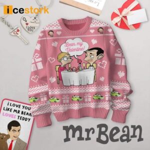 Mr Bean Bean My Valentine Ugly Sweater