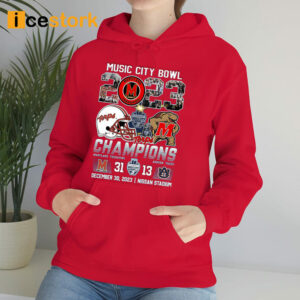 Music City Bowl 2023 Champions Maryland Terrapins 31 13 Auburn Tigers Shirt