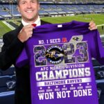 No 1 Seed 2023 AFC North Division Champions Ravens Won Not Done Shirt