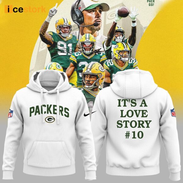 Packers It’s A Love Story 10 Hoodie