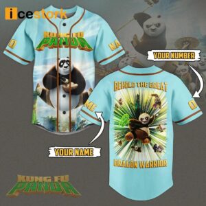 Panda BeHoldvThe Great Dragon Warrior Custom Jersey