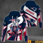 Patriots Bugs Bunny Custom Name 3D Hoodie