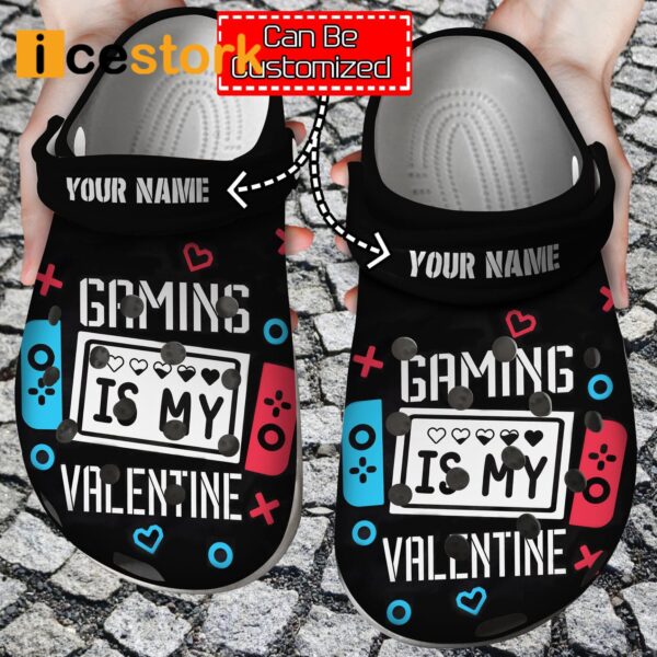 Personalized Gaming Is My Valentine Crocs
